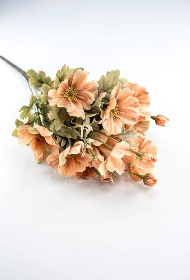 Artificial cosmos bush - creamy orange - Greenery Market84566 - BRN