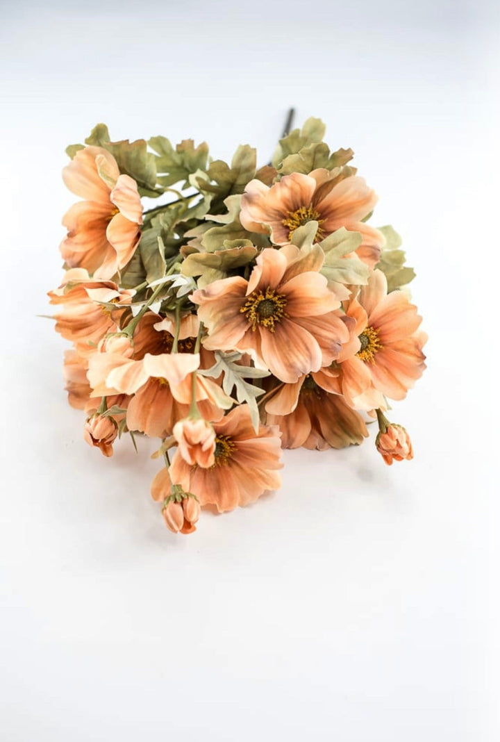 Artificial cosmos bush - creamy orange - Greenery Market84566 - BRN