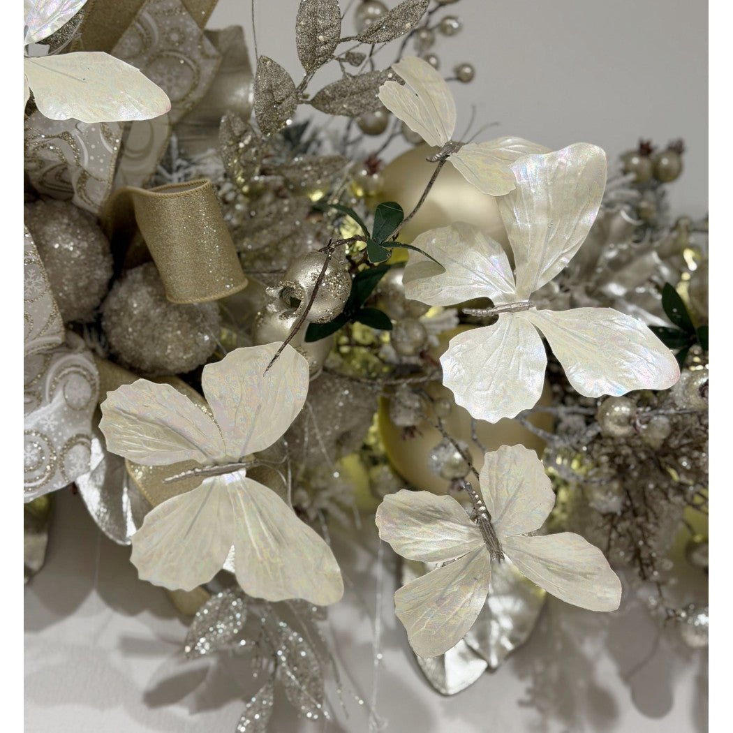 Artificial Cream Butterfly Spray - 26" - Greenery MarketArtificial Flowers281785