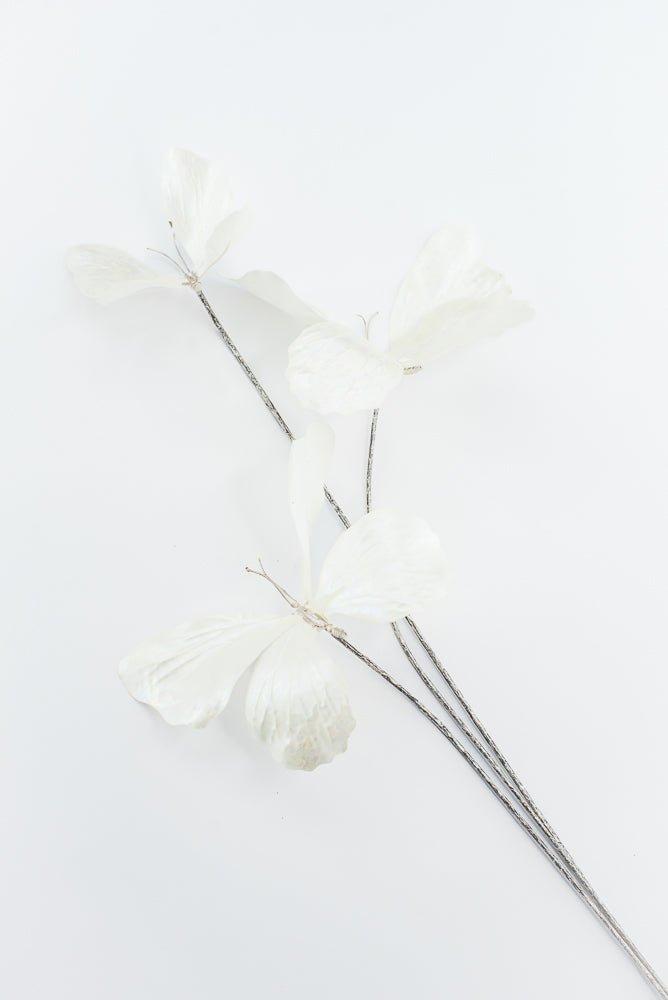 Artificial Cream Butterfly Spray - 26" - Greenery MarketArtificial Flowers281785