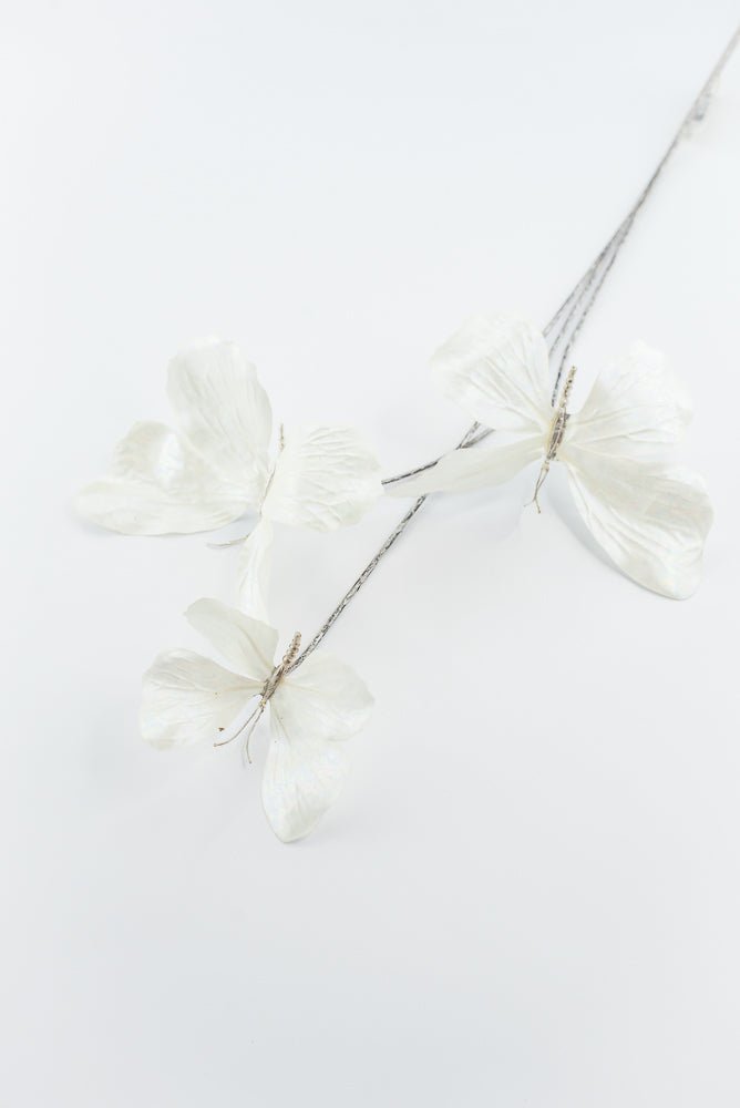 Artificial Cream Butterfly Spray - 26" - Greenery MarketArtificial Flowers281785