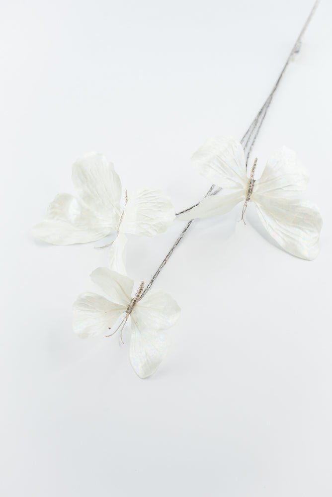 Artificial Cream Butterfly Spray - 26" - Greenery MarketArtificial Flowers281785