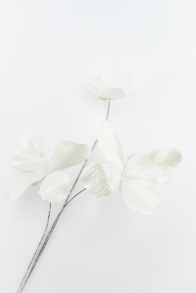 Artificial Cream Butterfly Spray - 26" - Greenery MarketArtificial Flowers281785