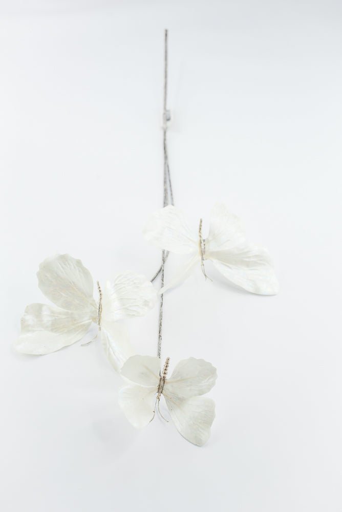 Artificial Cream Butterfly Spray - 26" - Greenery MarketArtificial Flowers281785