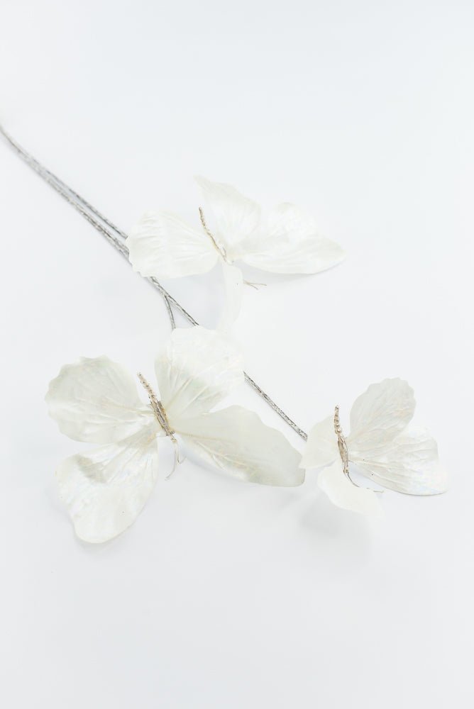 Artificial Cream Butterfly Spray - 26" - Greenery MarketArtificial Flowers281785