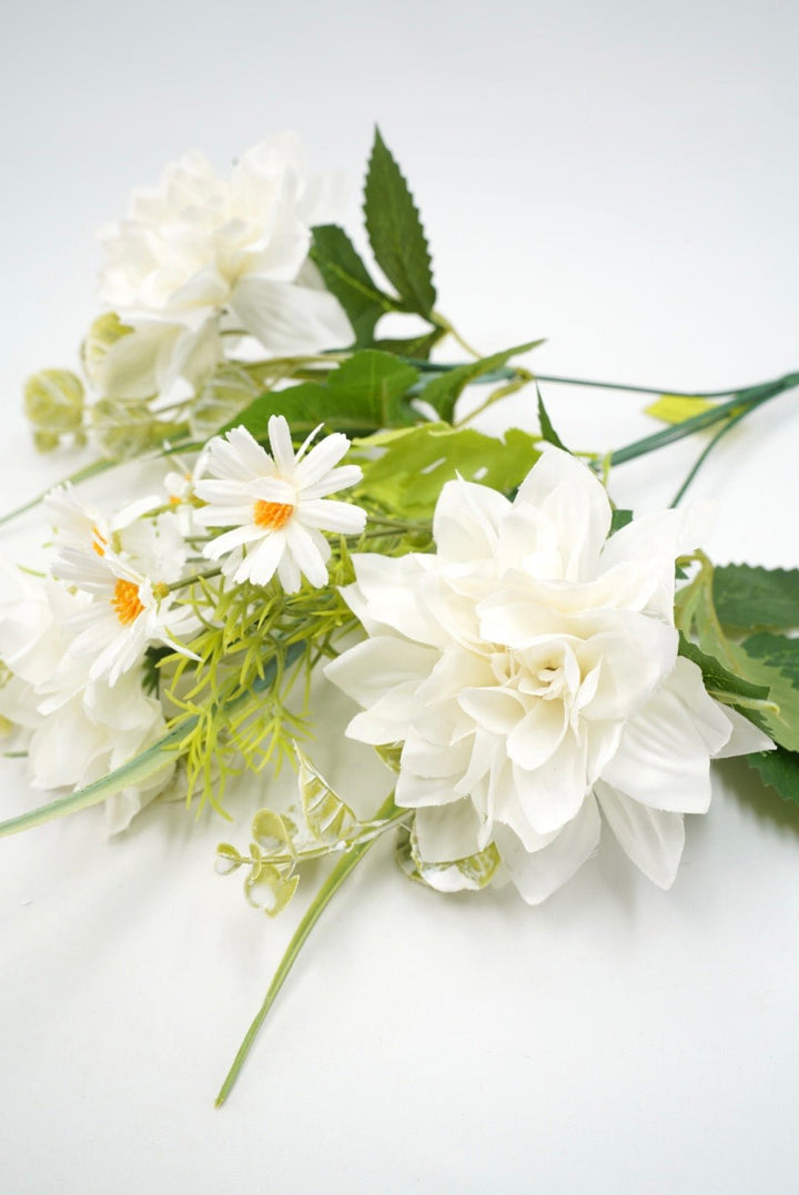 Artificial Cream Dahlia Bush - 15" - Greenery MarketArtificial Flowers64030CM