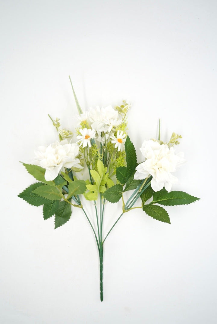 Artificial Cream Dahlia Bush - 15" - Greenery MarketArtificial Flowers64030CM