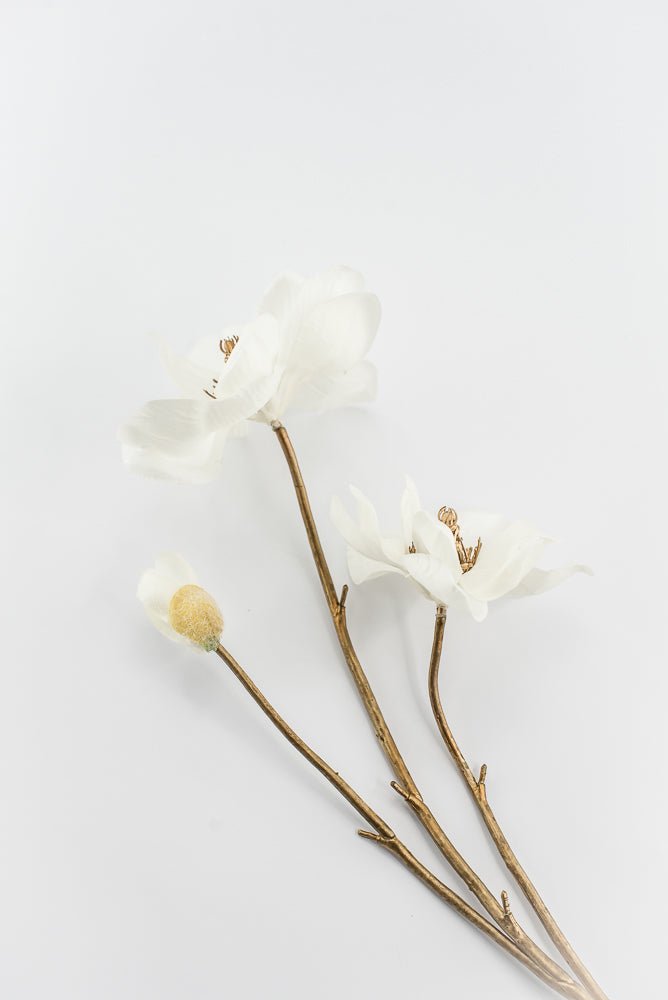 Artificial Cream Magnolia Spray - 30" - Greenery MarketArtificial Flora86909CM