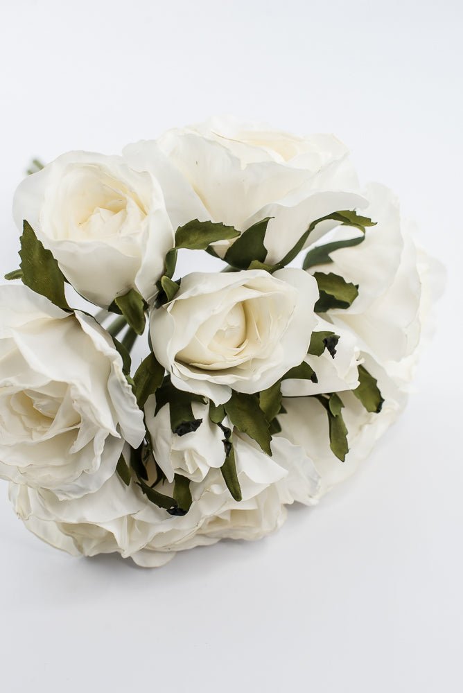 Artificial, Cream, Rose Bundle - 13" - Greenery Market2221042CR