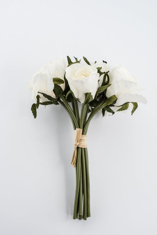 Artificial, Cream, Rose Bundle - 13" - Greenery Market2221042CR