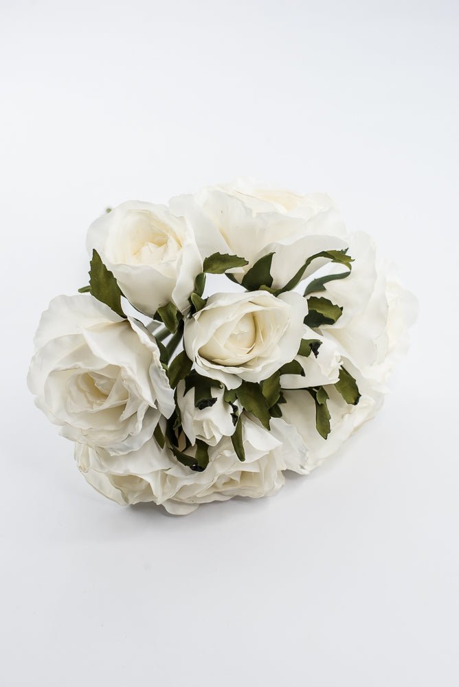 Artificial, Cream, Rose Bundle - 13" - Greenery Market2221042CR