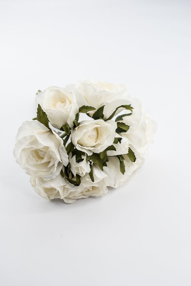 Artificial, Cream, Rose Bundle - 13" - Greenery Market2221042CR