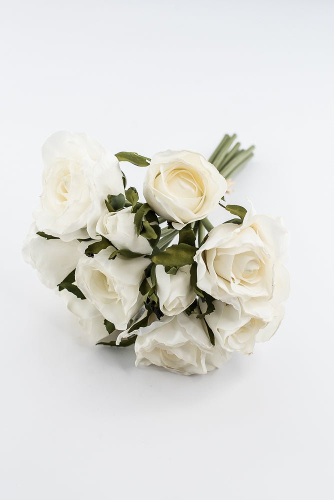 Artificial, Cream, Rose Bundle - 13" - Greenery Market2221042CR
