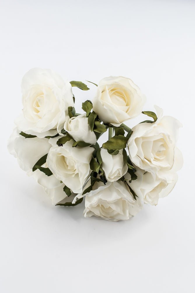 Artificial, Cream, Rose Bundle - 13" - Greenery Market2221042CR