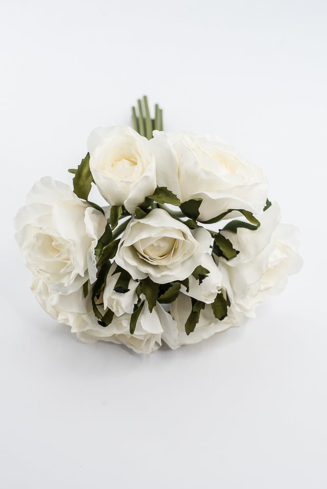 Artificial, Cream, Rose Bundle - 13" - Greenery Market2221042CR