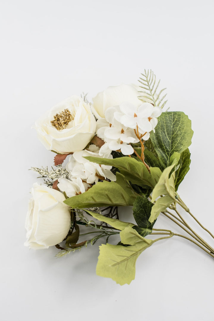 Artificial Cream Rose Filler Bush - 15" - Greenery MarketArtificial Flowers57453CM