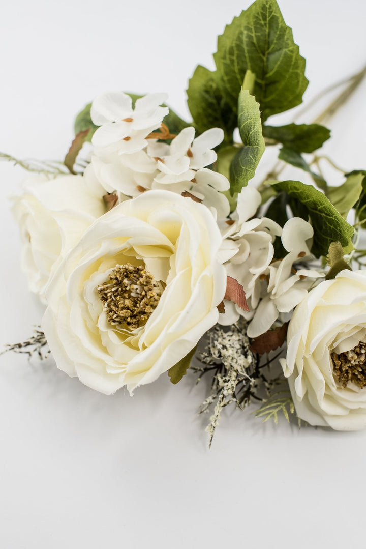 Artificial Cream Rose Filler Bush - 15" - Greenery MarketArtificial Flowers57453CM
