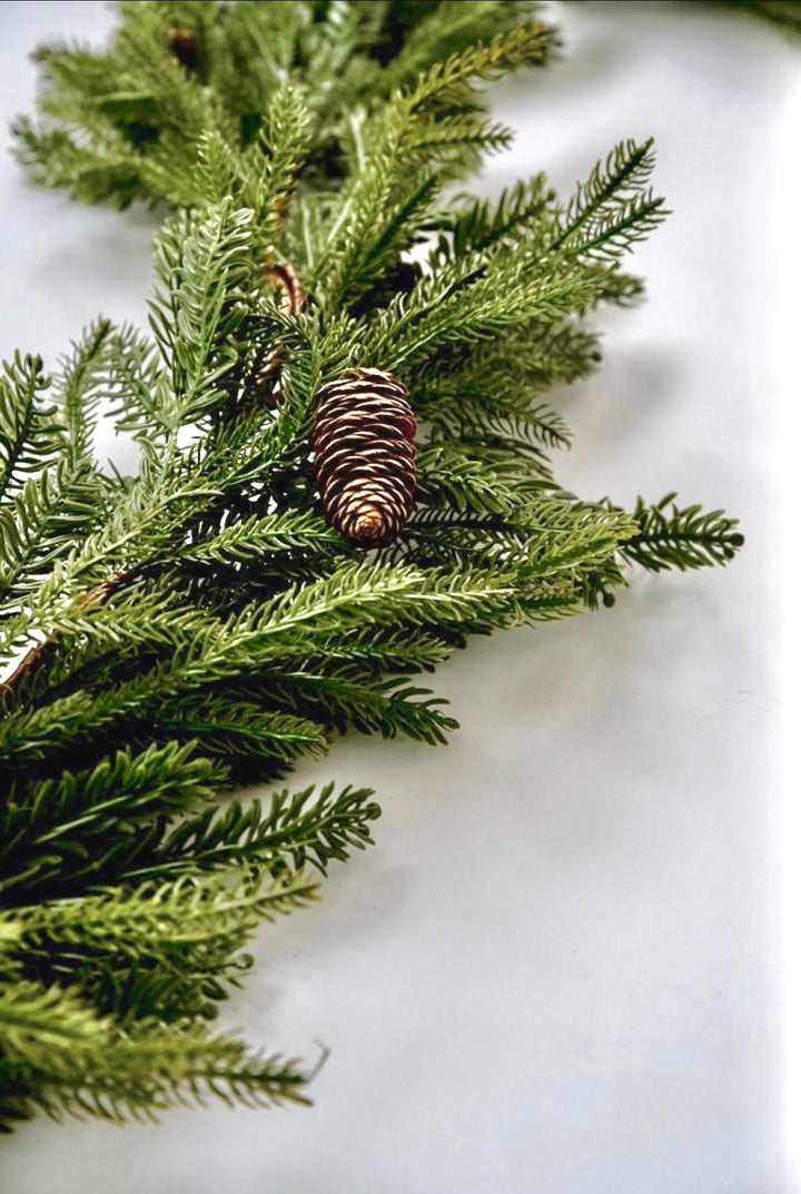 Artificial Douglas fir mixed pine garland - 67” - Greenery Marketgreenery2833374GR