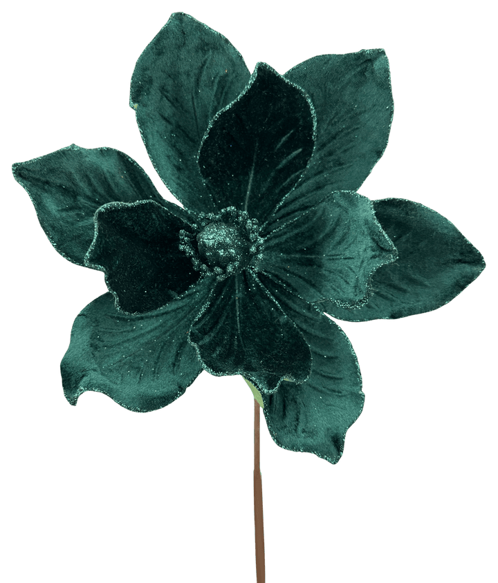 Artificial Emerald Green Magnolia Stem - 8" - Greenery Market86868EMGN