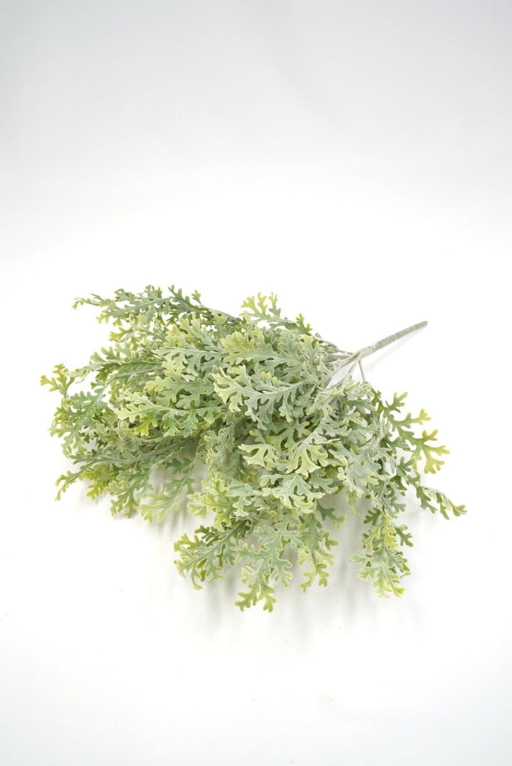 Artificial flocked Dusty Miller bush - Greenery Marketgreenery25890