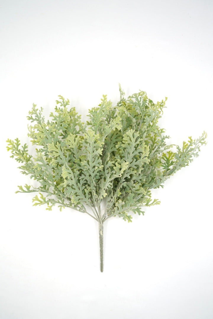 Artificial flocked Dusty Miller bush - Greenery Marketgreenery25890