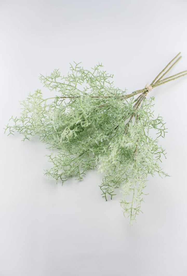 Artificial, flocked, fern bundle - 19” - Greenery Market27659