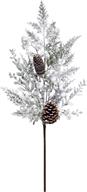 Artificial Flocked Pine, Leaves & Berry Pinecone Spray - 34" - Greenery MarketArtificial FloraXP2854