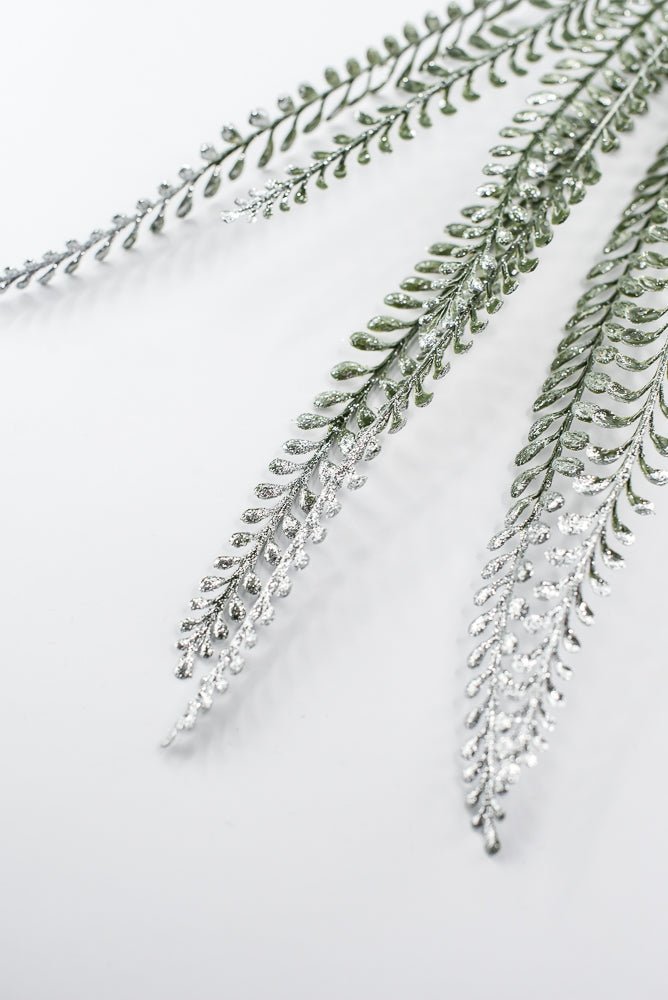 Artificial Frost Leaves Spray - 32" - Greenery MarketArtificial Flora86892FROST