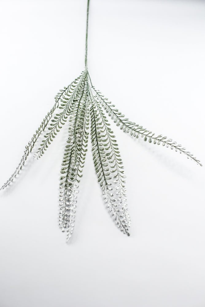 Artificial Frost Leaves Spray - 32" - Greenery MarketArtificial Flora86892FROST