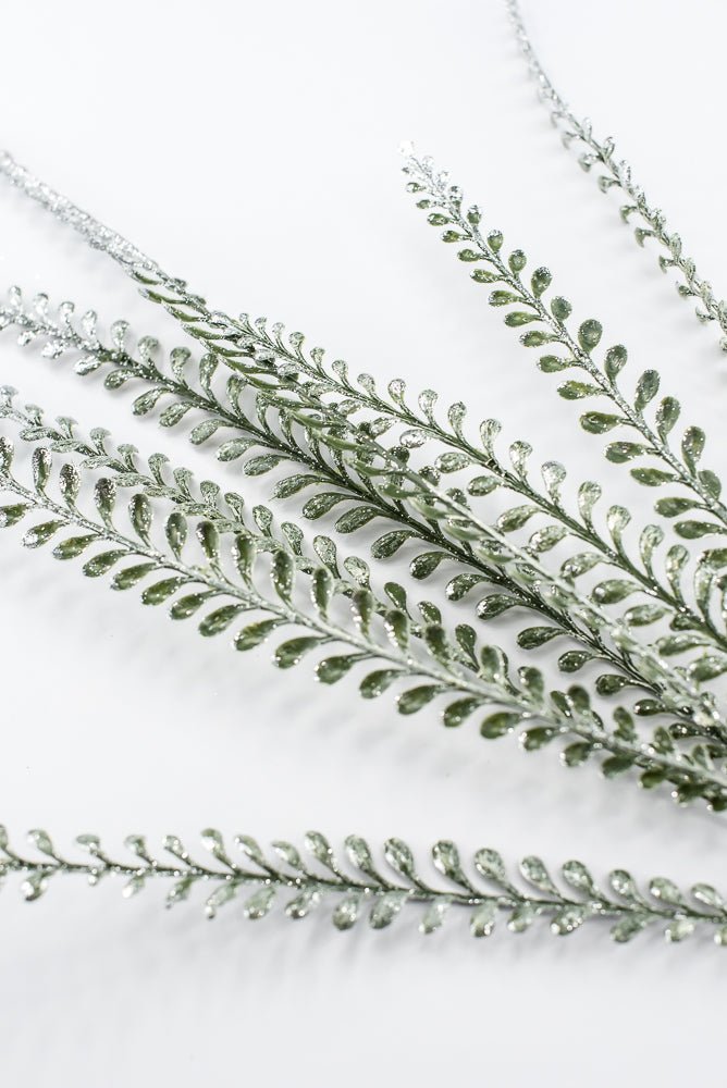Artificial Frost Leaves Spray - 32" - Greenery MarketArtificial Flora86892FROST