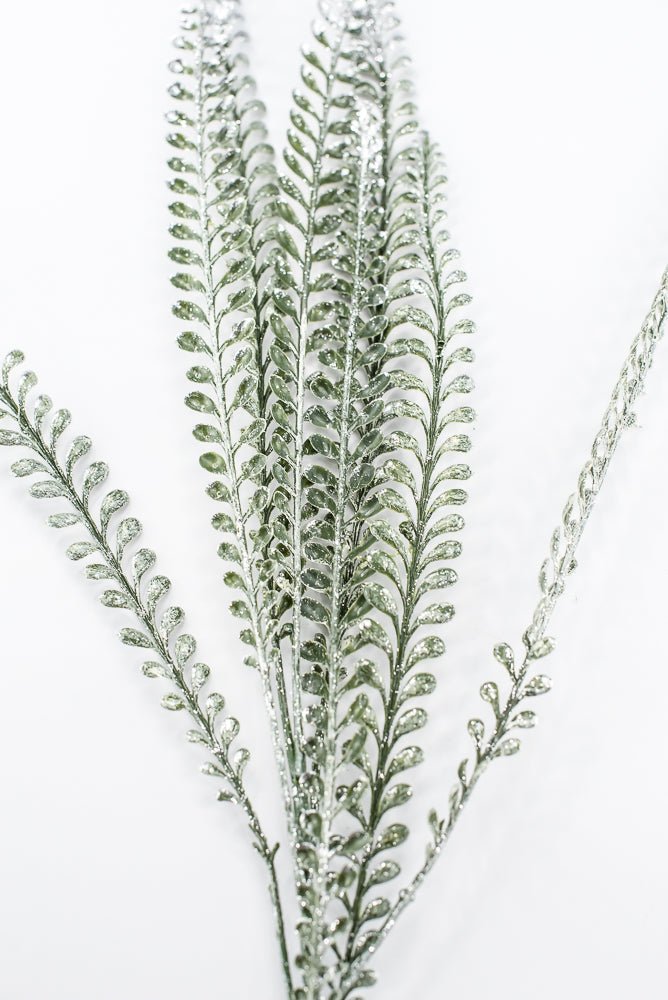 Artificial Frost Leaves Spray - 32" - Greenery MarketArtificial Flora86892FROST