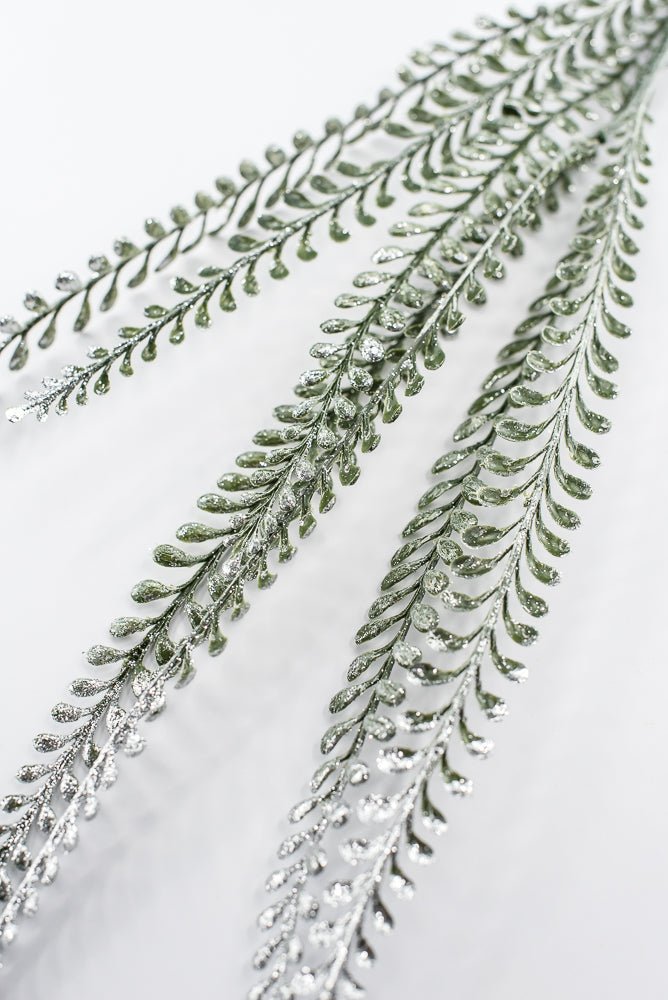 Artificial Frost Leaves Spray - 32" - Greenery MarketArtificial Flora86892FROST