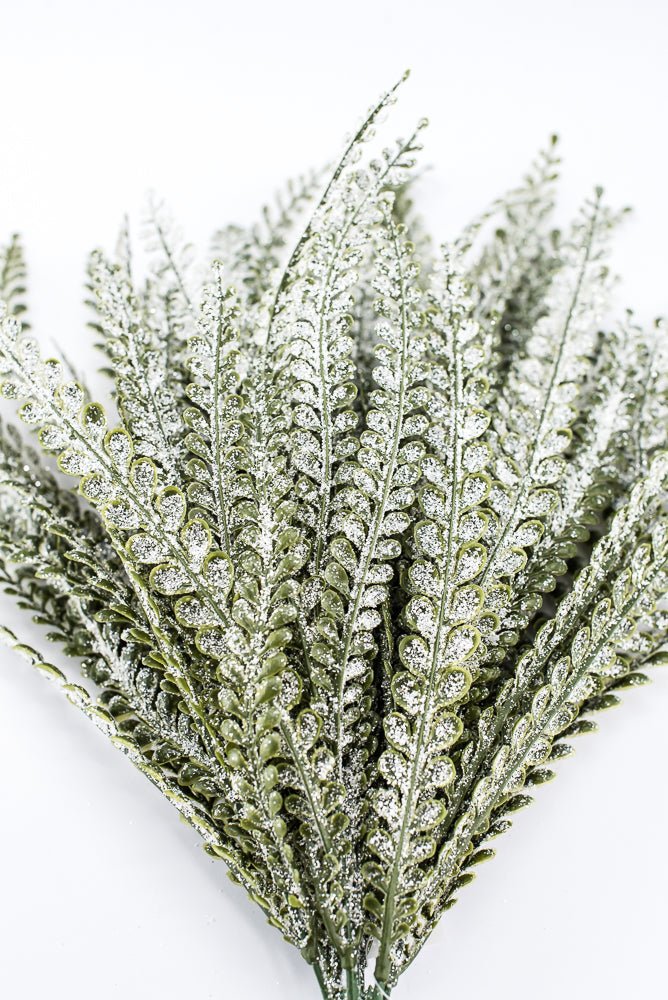 Artificial Frosted Button Fern - 19" - Greenery MarketArtificial Flora85805