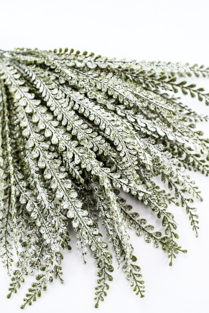 Artificial Frosted Button Fern - 19" - Greenery MarketArtificial Flora85805