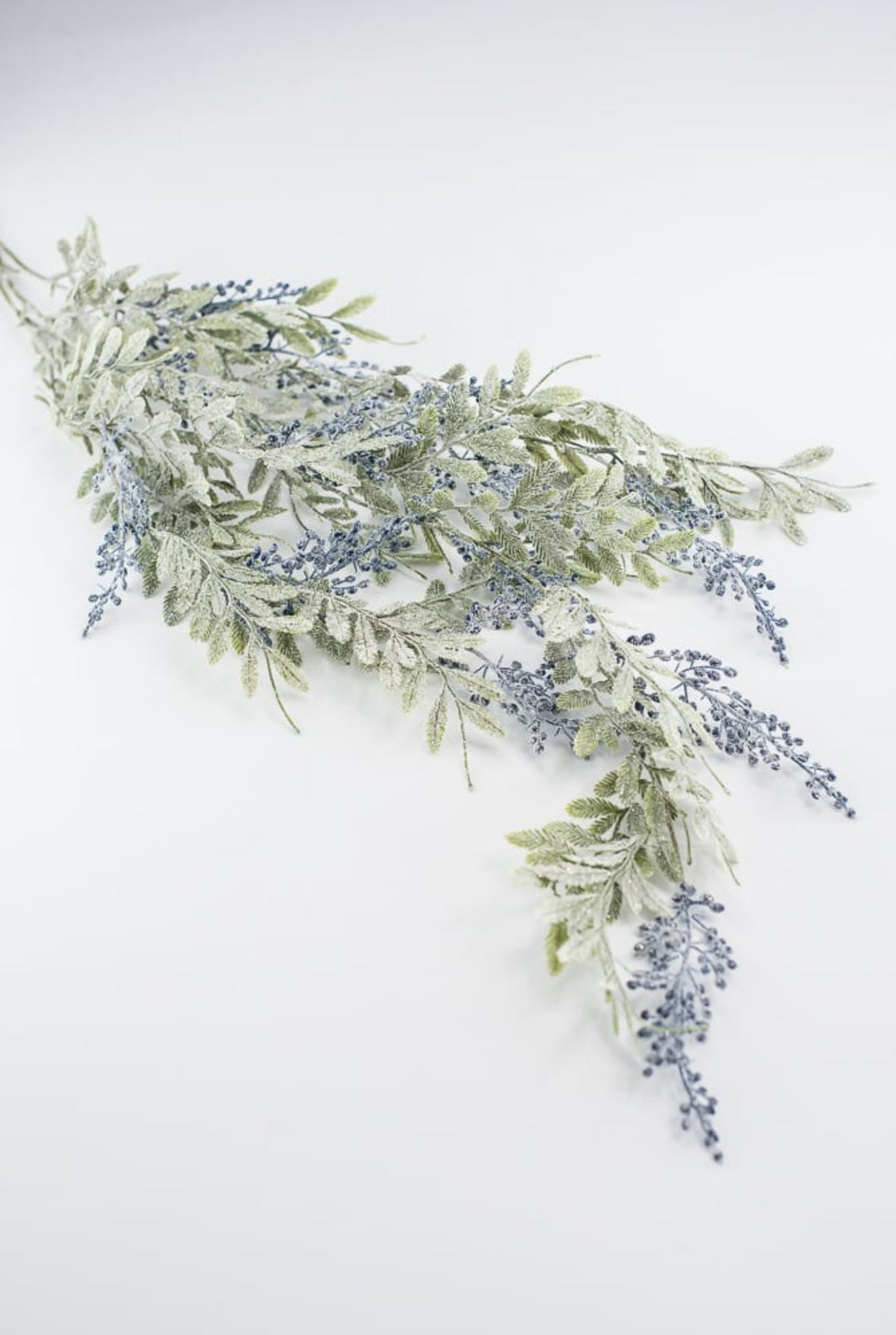 Artificial, frosted, hanging berry and leaves spray - Greenery Marketgreenery133391