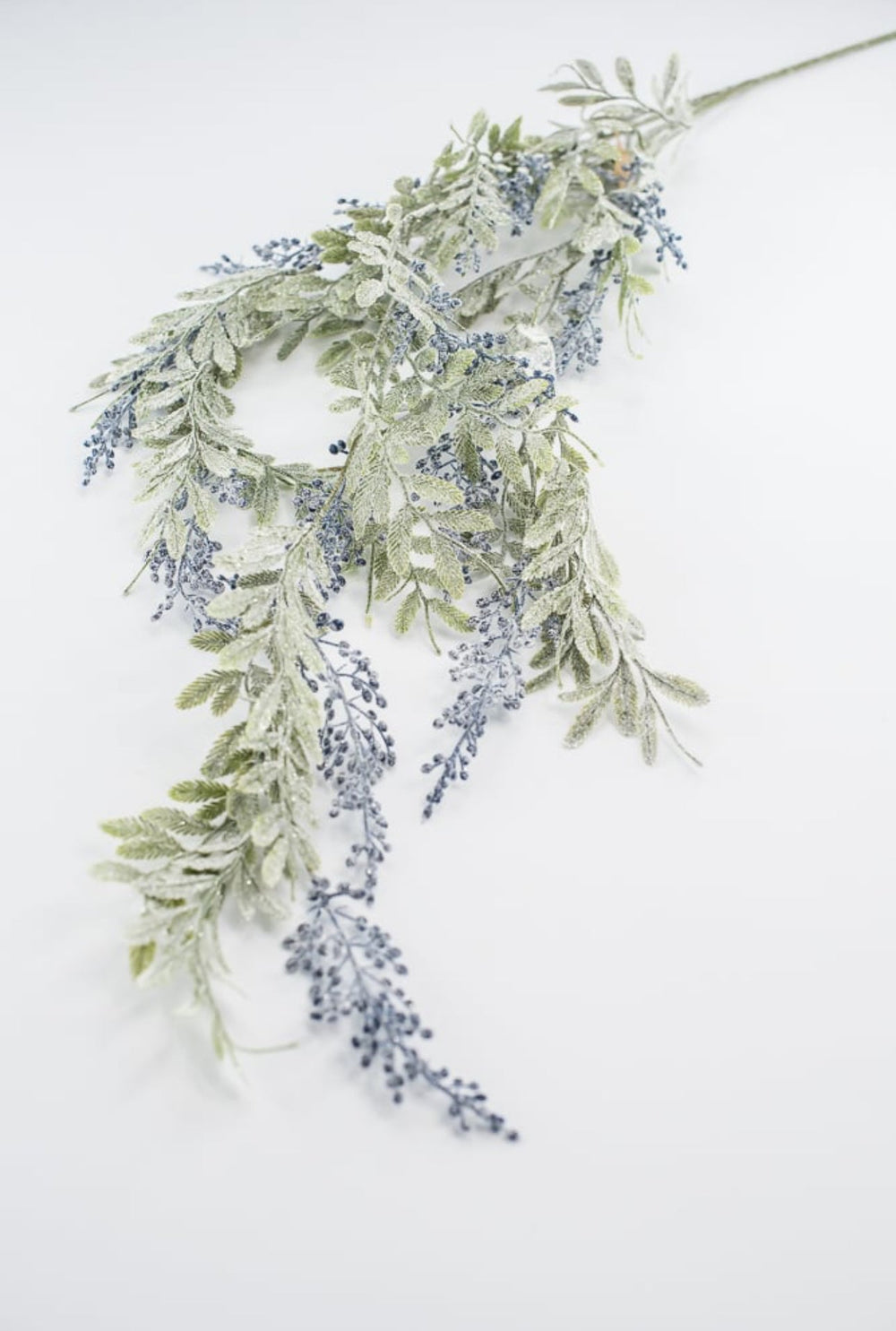 Artificial, frosted, hanging berry and leaves spray - Greenery Marketgreenery133391