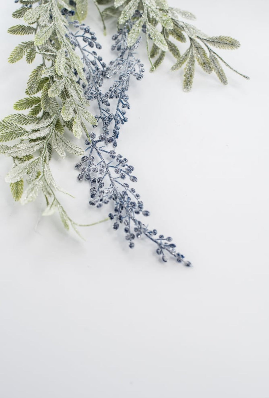 Artificial, frosted, hanging berry and leaves spray - Greenery Marketgreenery133391