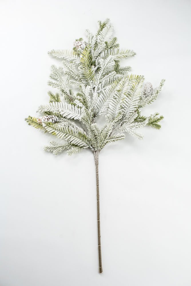 Artificial frosted hemlock spray - Greenery MarketXp2375