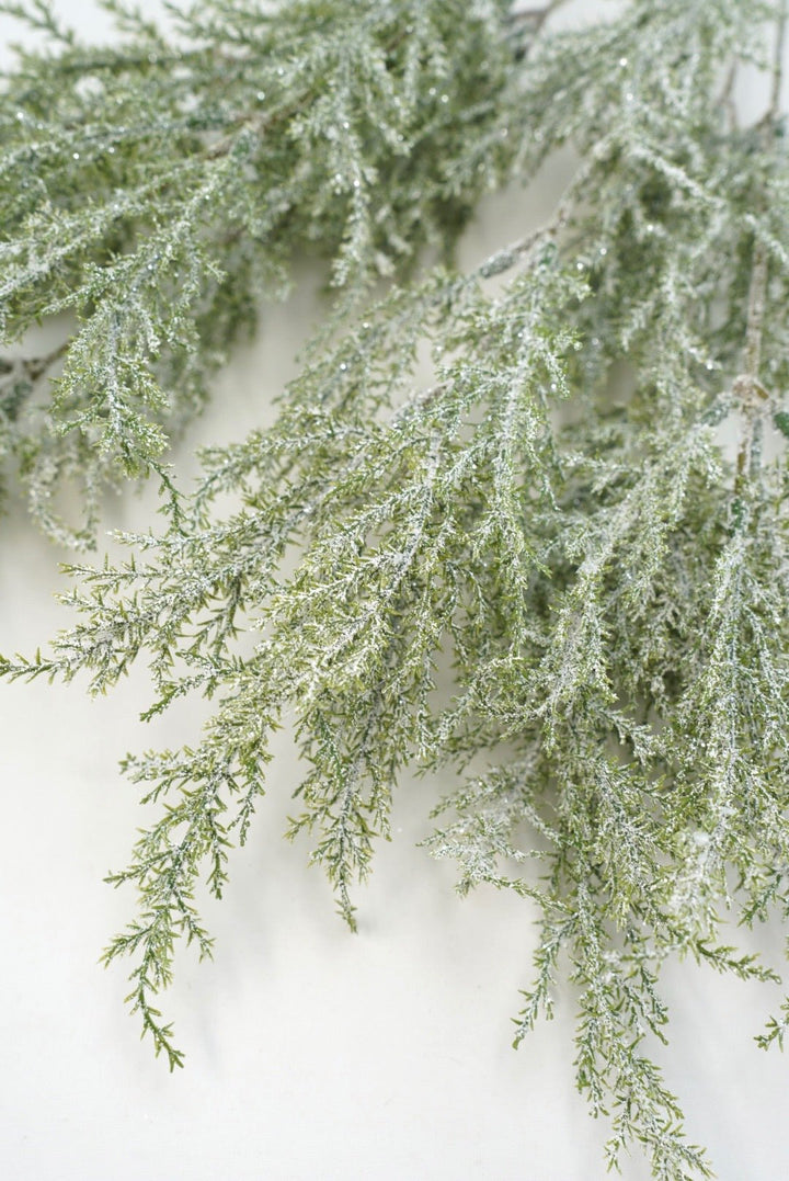 Artificial, Frosted Iced Pine Bush - Greenery Marketgreenery83878snow