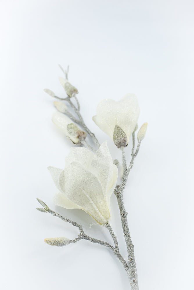Artificial, Frosted Magnolia Spray - 32" - Greenery Market2823030CR