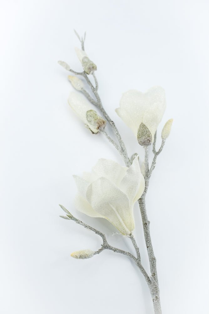 Artificial, Frosted Magnolia Spray - 32" - Greenery Market2823030CR