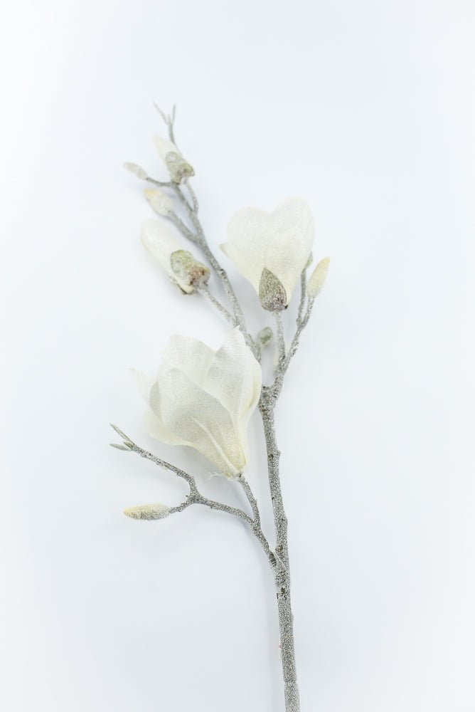 Artificial, Frosted Magnolia Spray - 32" - Greenery Market2823030CR