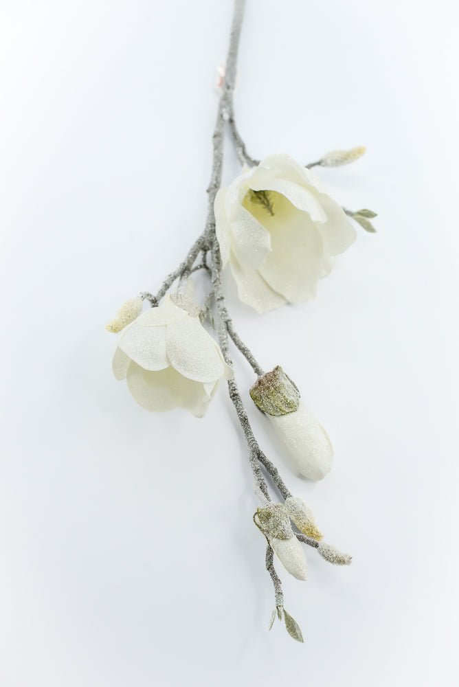 Artificial, Frosted Magnolia Spray - 32" - Greenery Market2823030CR