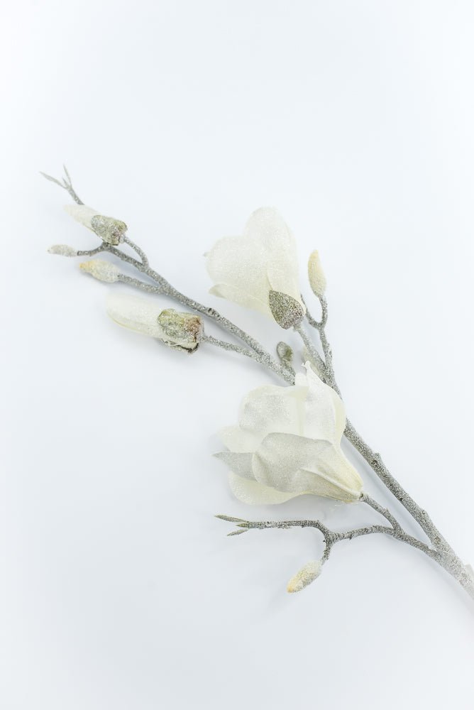 Artificial, Frosted Magnolia Spray - 32" - Greenery Market2823030CR