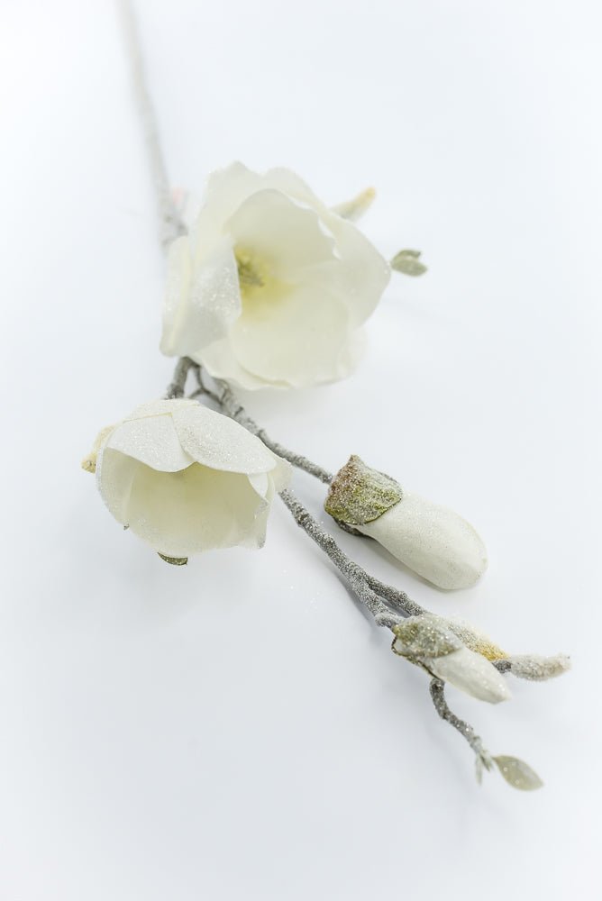 Artificial, Frosted Magnolia Spray - 32" - Greenery Market2823030CR
