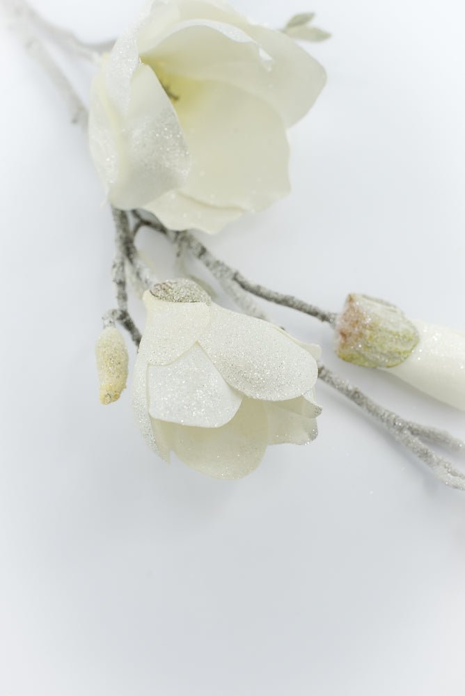 Artificial, Frosted Magnolia Spray - 32" - Greenery Market2823030CR