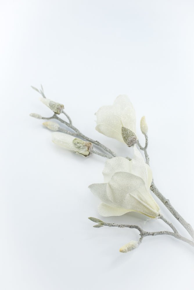 Artificial, Frosted Magnolia Spray - 32" - Greenery Market2823030CR
