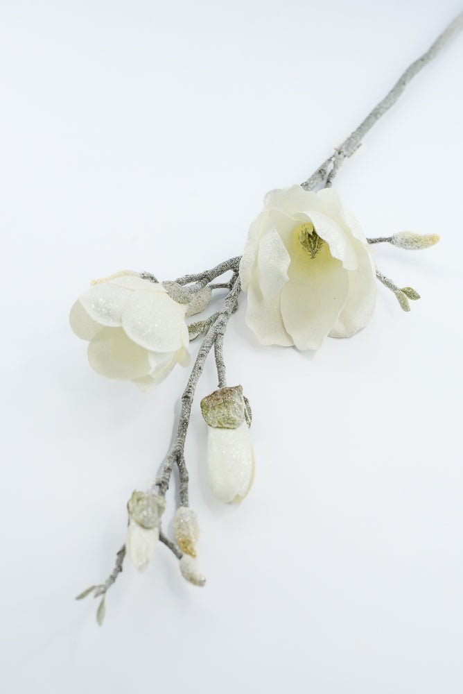 Artificial, Frosted Magnolia Spray - 32" - Greenery Market2823030CR