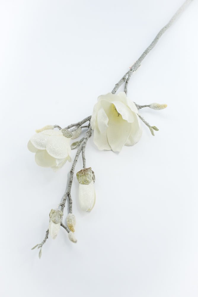Artificial, Frosted Magnolia Spray - 32" - Greenery Market2823030CR