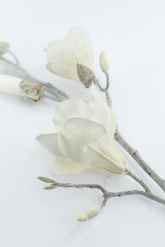 Artificial, Frosted Magnolia Spray - 32" - Greenery Market2823030CR